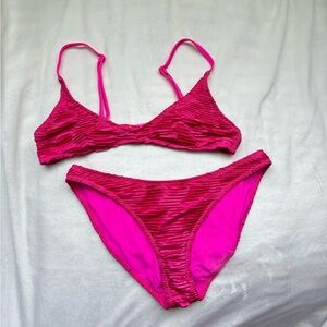 Neon Pink Triangl Maia Bikini Size XS